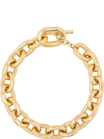 Paco Rabanne Gold-colored Aluminum Chain Necklace