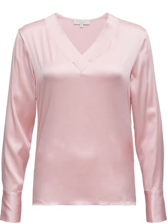 Antonelli Long-sleeved Shirt In Pink Silk