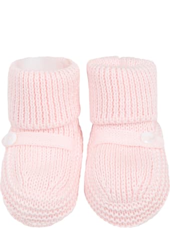 Little Bear Pink Baby Bootee For Babygirl