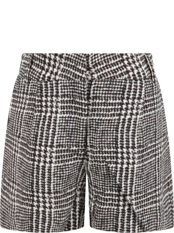 Ermanno Scervino Junior Multicolor Shorts For Girl With Logo Patch
