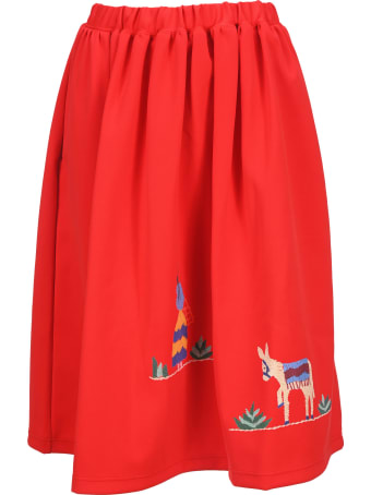 Comme Des Garçons Girl Mexican Midi Skirt