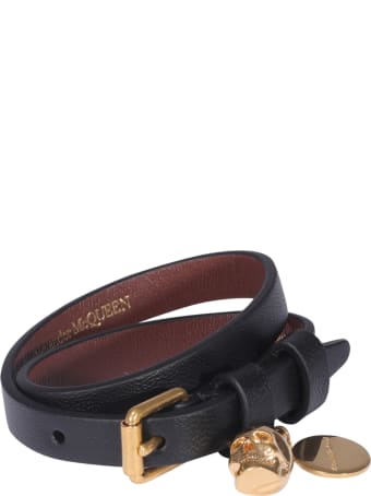 Alexander McQueen Skull Double Wrap Bracelet