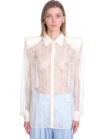 Magda Butrym Shirt In Beige Polyamide