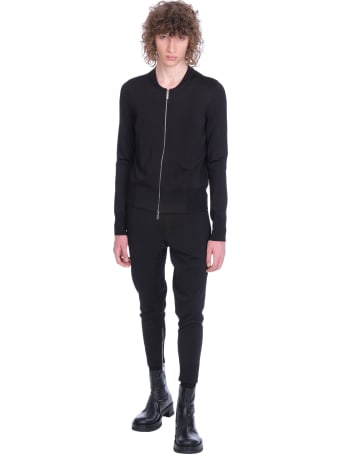 Sapio Sweatshirt In Black Wool
