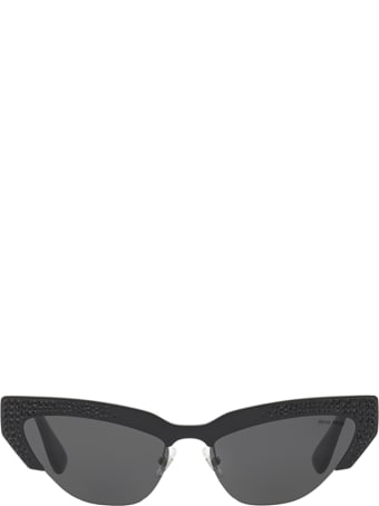Miu Miu Miu Miu Mu 04us Black Sunglasses