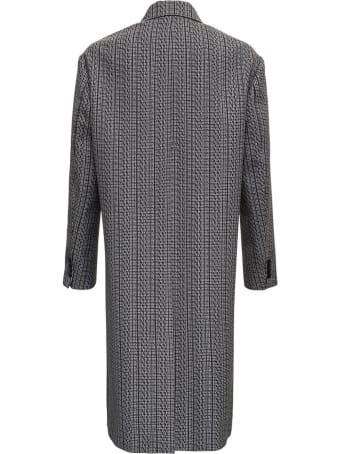 Valentino Vltn Times Double-breasted Wool Coat