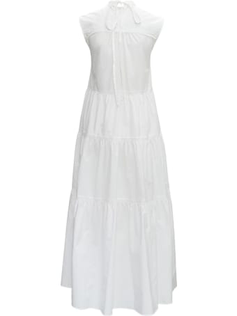 Patou Maxi White Cotton Dress