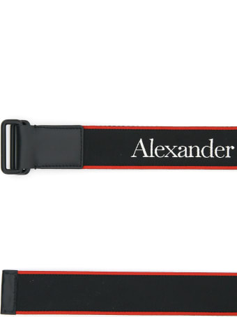 Alexander McQueen Jacquard Logo Belt