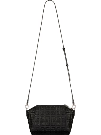 Givenchy Antigona Crossbody Bag In Black Leather