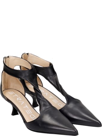 Strategia Pumps In Black Leather