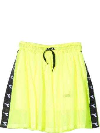 Diadora Diadora Kids Fluo Yellow Teen Skirt