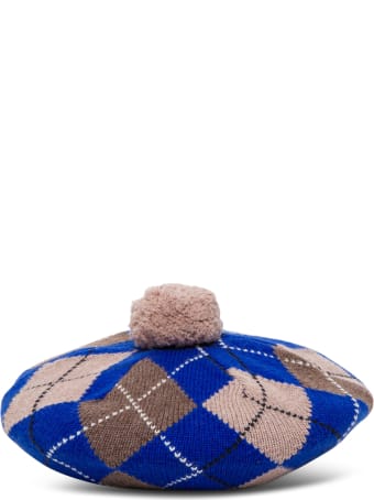 Burberry Argyle Wool And Cashmere Basque With Rhombus Motif