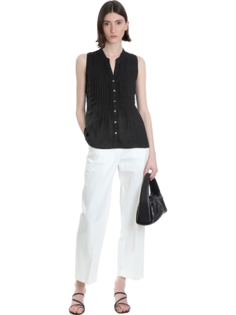 120% Lino Shirt In Black Linen
