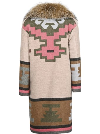 Bazar Deluxe Furred Printed Coat