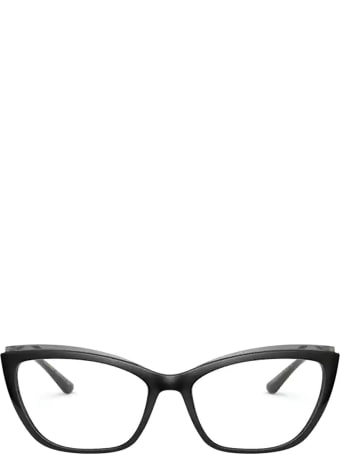 Dolce & Gabbana Eyewear Dolce & Gabbana Dg5054 Black On Transparent Grey Glasses