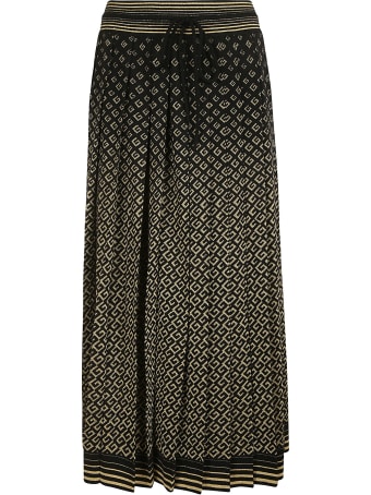 Gucci Tie-waist All-over Logo Skirt