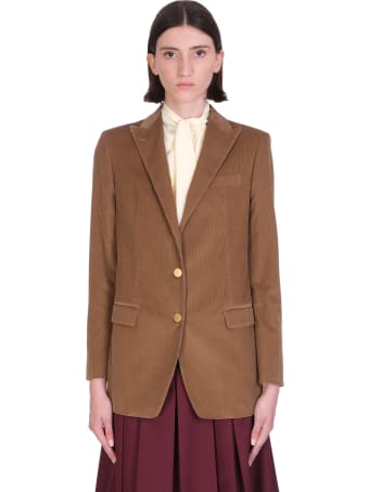 Tagliatore 0205 J-bertha Blazer In Beige Cotton