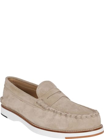 Tod's Beige Suede Loafers