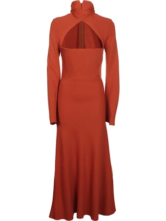 16arlington Odessa Twist Neck Midi Dress