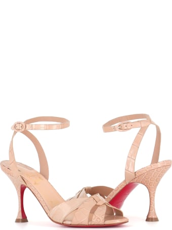 Christian Louboutin Embossed Sandals Trezuma 85