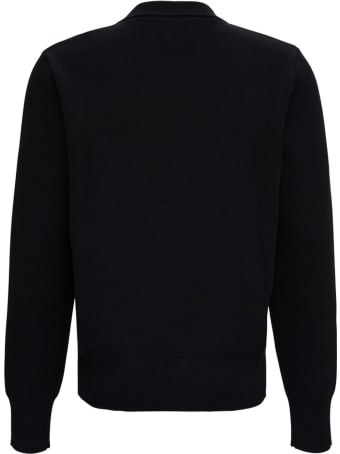 Givenchy Black Sweater In Viscose Blend With 4g Lock Detail