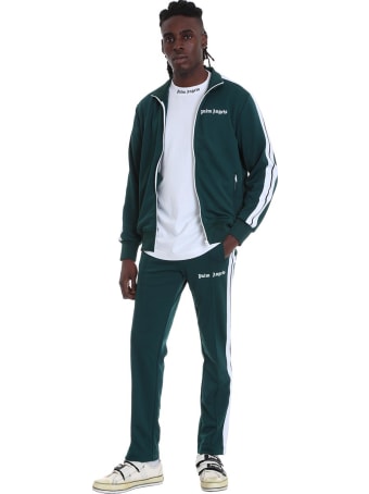 Palm Angels Sweatshirt In Green Polyester