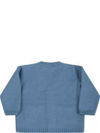 Little Bear Light Blue Cardigan For Baby Boy