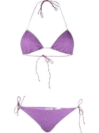 Oseree Lumiere Bikini In Lilac Lurex