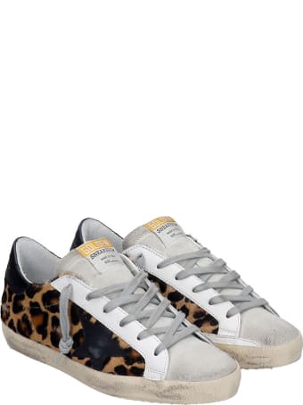 Golden Goose Superstar Sneakers In Animalier Pony Skin