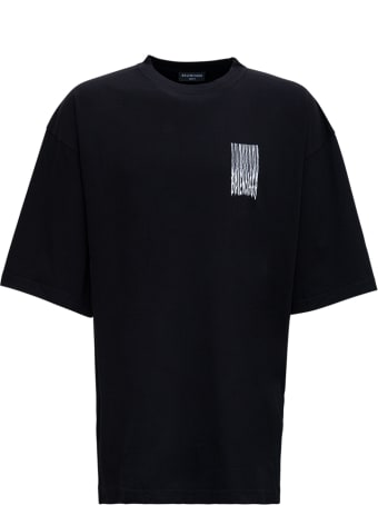 Balenciaga Cotton Oversize Barcode T-shirt