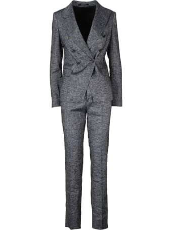 Tagliatore Melange Linen Blend Suit
