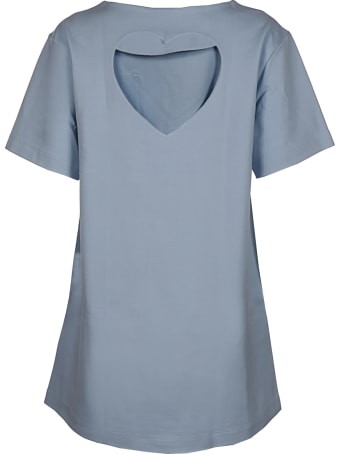 Paskal Mid Sleeve A Line Top With Heart Notch