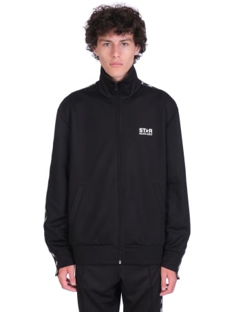 Golden Goose Star Sweatshirt In Black Polyester