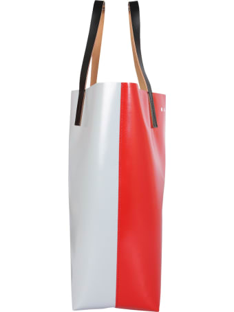 Marni Two-tone Shopping Bag With Logo