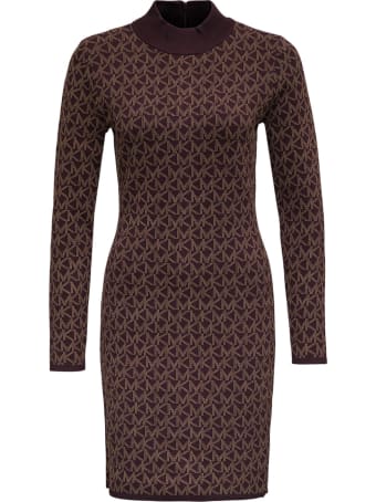 MICHAEL Michael Kors Viscose Blend Dress With Allover Logo Print