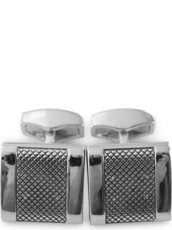 Tateossian Diamond Pattern / Alpha D-shape Cufflink