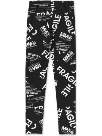 Maison Margiela Black Cotton Leggings