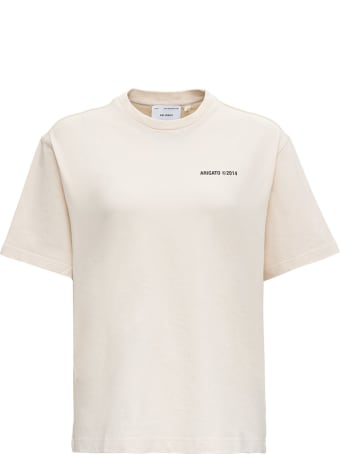 Axel Arigato Beige Cotton T-shirt With Logo