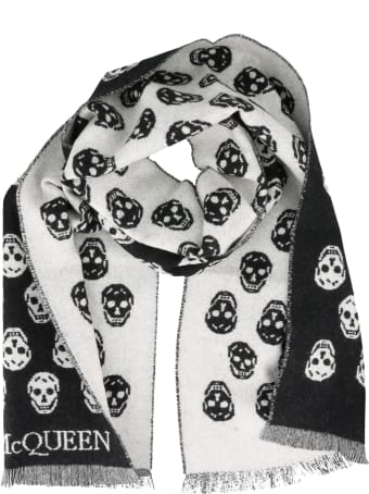 Alexander McQueen Double Face Skull Foulard