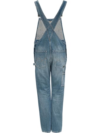Washington Dee-Cee Denim Dungarees With Logo