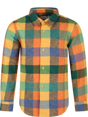 Wolf & Rita Multicolor ''roberto'' Shirt For Kids With Check