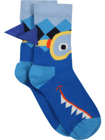 Happy Socks Multicolor Socks For Boy With Shark