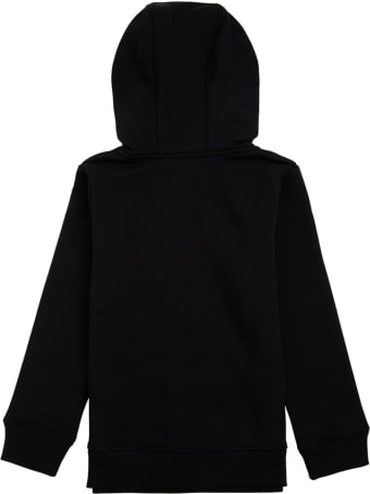 Givenchy Black Cotton Hoodie With Logo Print