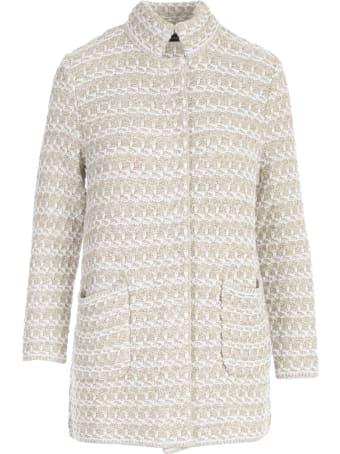 Anneclaire Lurex Bicolour Coat
