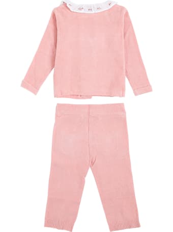 Tartine et Chocolat Coordinated Pink Cotton Suit