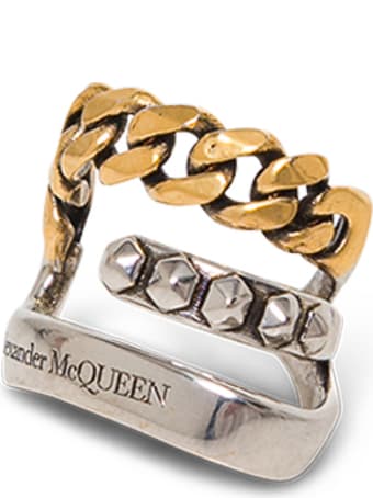 Alexander McQueen Punk Antique Brass Earring