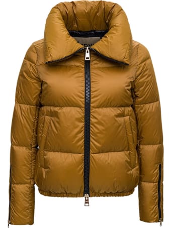 Herno Burge Down Jacket In Ocher Nylon