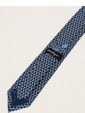 Salvatore Ferragamo Tie Salvatore Ferragamo Silk Tie With Micro Elephants