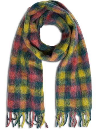 Andersson Bell Multicolor Wool Blend Check Scarf