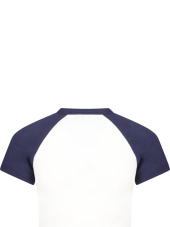 Mini Rodini White T-shirt For Kids With E.t. And Logo